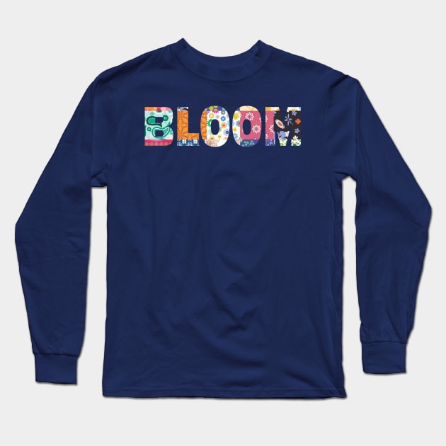 Bloom Patchwork Long Sleeve T-Shirt by MyMadMerch